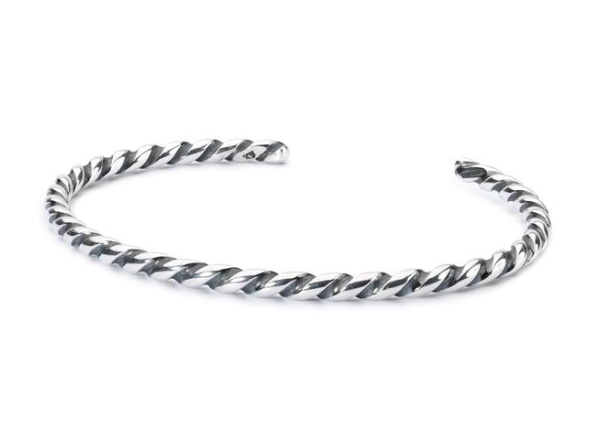 Trollbeads Sterling Silver TWISTED SILVER BANGLE