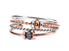 Load image into Gallery viewer, Trollbeads Sterling Silver TWISTED SILVER BANGLE
