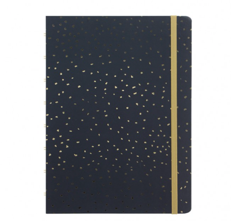 Filofax Confetti A5 Refillable Notebook in Charcoal