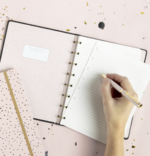 Load image into Gallery viewer, Filofax Confetti A5 Refillable Notebook in Charcoal
