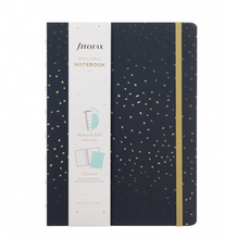 Load image into Gallery viewer, Filofax Confetti A5 Refillable Notebook in Charcoal
