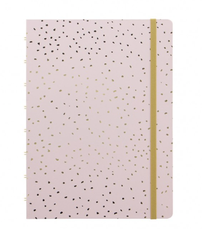 Filofax Confetti A5 Refillable Notebook in Rose Quartz