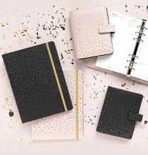 Load image into Gallery viewer, Filofax Confetti Personal Organizer in Charcoal
