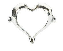 Load image into Gallery viewer, Trollbeads Dolphins Heart Pendant
