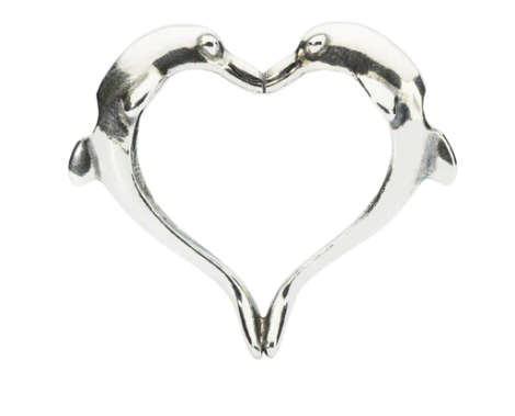 Trollbeads Dolphins Heart Pendant