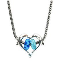 Load image into Gallery viewer, Trollbeads Dolphins Heart Pendant
