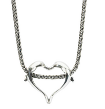 Load image into Gallery viewer, Trollbeads Dolphins Heart Pendant
