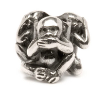 Load image into Gallery viewer, Trollbeads Three Monkey&#39;s
