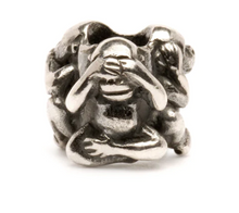 Load image into Gallery viewer, Trollbeads Three Monkey&#39;s
