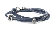 Load image into Gallery viewer, Trollbeads Leather Bracelet Blue
