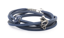 Load image into Gallery viewer, Trollbeads Leather Bracelet Blue
