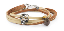 Load image into Gallery viewer, Tollbeads Leather Bracelet Brown/Beige
