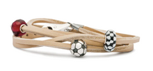 Load image into Gallery viewer, Trollbeads Leather Bracelet Beige
