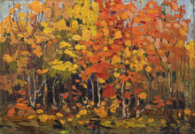 Load image into Gallery viewer, Tom Thomson Scarf-Autumn Wood
