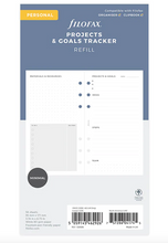 Load image into Gallery viewer, Filofax Projects and Goals Tracker Refill-Personal
