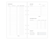 Load image into Gallery viewer, Filofax Expense tracker Refill-Personal
