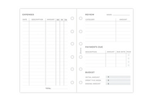 Load image into Gallery viewer, Filofax Expense Tracker refill-Pocket
