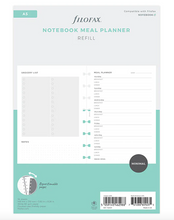 Load image into Gallery viewer, Filofax Notebook Meal Planner Refill-A5
