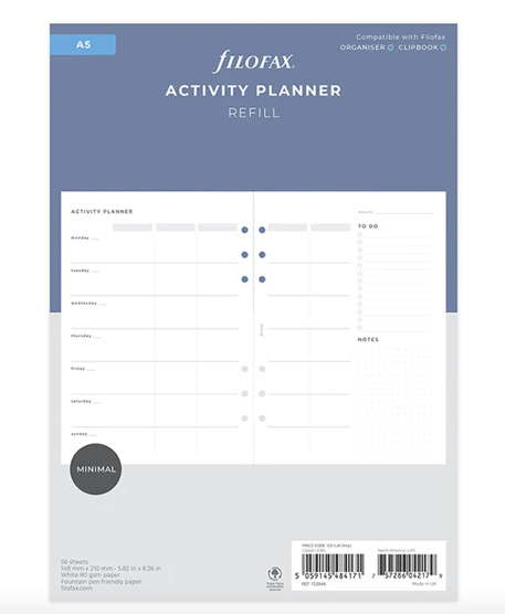 Filofax Activity Planner Refill-A5