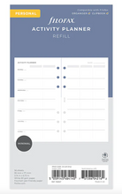 Load image into Gallery viewer, Filofax Activity Planner Refill-Personal
