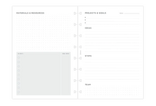 Load image into Gallery viewer, Filofax Notebook Projects and Goals Refill-A5
