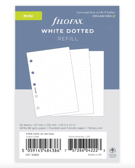 Filofax Mini Dot refill