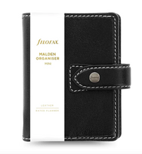 Load image into Gallery viewer, Filofax Malden Black Mini-no calendar
