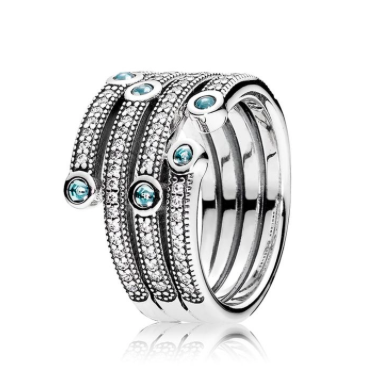 Pandora Shimmering Ocean Ring