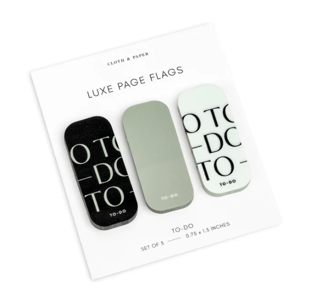 Cloth & Paper - Luxe Page Flag Trio-To Do