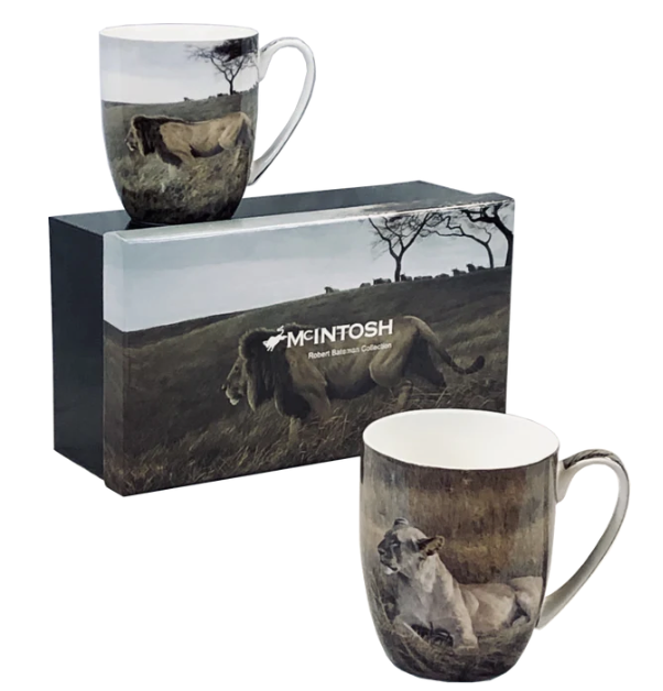Set of 2 Mugs-Robert Bateman-Lions