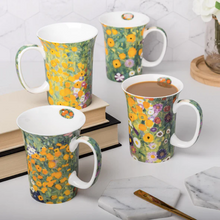 Load image into Gallery viewer, Klimt Flower Garden-Set of 4 Mugs
