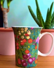 Load image into Gallery viewer, Klimt Flower Garden-Set of 4 Mugs
