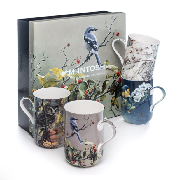 Bateman Birds-Set of 4 Mugs
