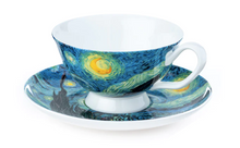 Load image into Gallery viewer, Van Gogh Starry Night Teacup and Saucer
