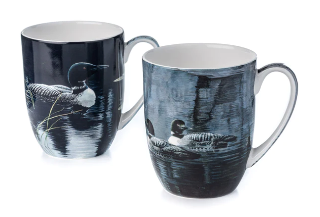 Set of 2 Mugs-Robert Bateman-Loons