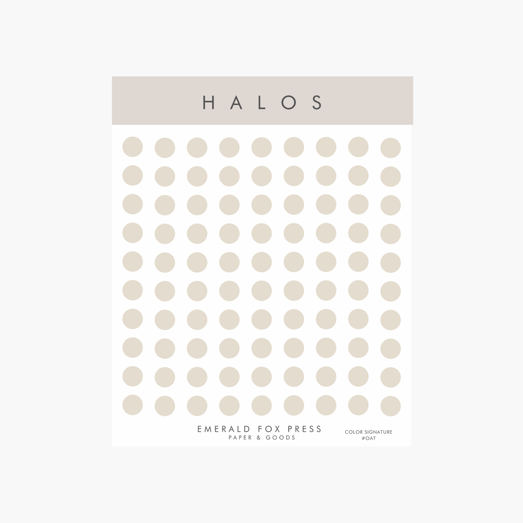 EFP - Earth Tone Highlight Halos - Planner Sticker Sheet