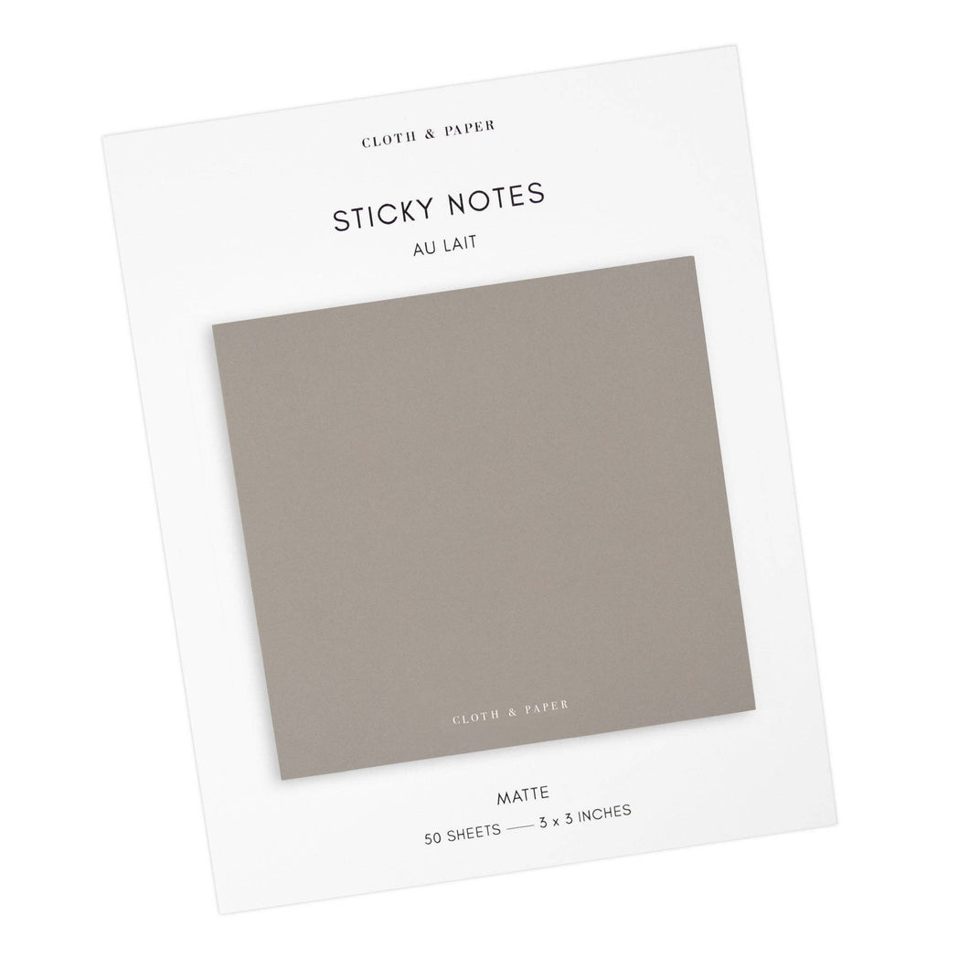 Cloth & Paper - Note Neutrality Sticky Notes-Au Lait