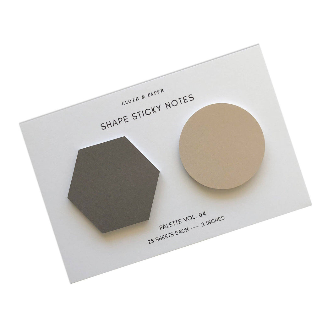 Cloth & Paper - Shape Sticky Note Set | Cortado & Crêpe